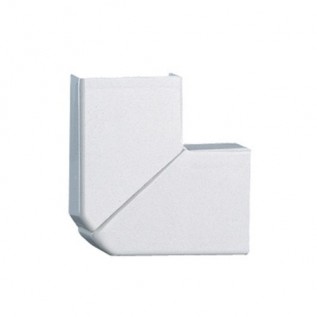 Угол плоский переменный для мини-плинтуса DLPlus 40x12,5, цвет белый 033316 Legrand