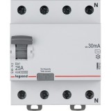 Выключатель дифференциального тока (УЗО) RX³, 4 полюса, 25А, тип - AC, 30 мА 402062 Legrand