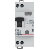 Автоматический выключатель дифференциального тока RX³, 1+N полюс, 25А, C, 6 кА, тип - AC 419401 Legrand