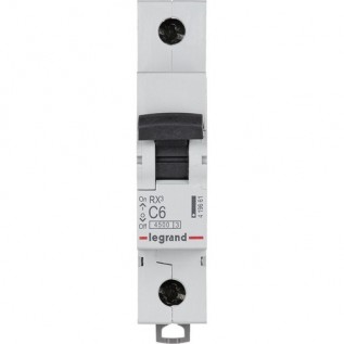 Автоматический выключатель RX³, 1 полюс, 6А, C, 4,5 кА 419661 Legrand