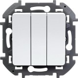 Выключатель трехклавишный, INSPIRIA, 10 AX, 250 В, цвет белый 673640 Legrand