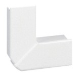 Угол плоский переменный для мини-плинтусов DLPlus 20x12,5, цвет белый 030223 Legrand