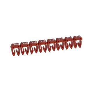 Маркер CAB 3 для кабеля 1,5-2,5 мм², цвет красный 038222 Legrand