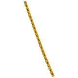 Маркер Duplix, чёрная маркировка на желтом фоне, заглавная буква K 038420 Legrand
