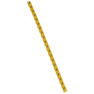 Маркер Duplix, чёрная маркировка на желтом фоне, условное обозначение слэш 038440 Legrand