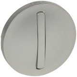 Накладка с тонкой клавишей Celiane, одноклавишный, без подсветки, цвет титан 065101 Legrand