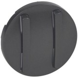 Накладка с тонкой клавишей Celiane, двухклавишный, без подсветки, цвет графит 065202 Legrand