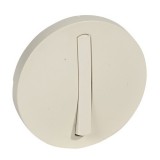 Накладка с тонкой клавишей Celiane, одноклавишный, без подсветки, цвет слоновая кость 066297 Legrand