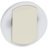 Накладка с клавишей и рассеивателем Celiane, одноклавишный, с подсветкой, цвет слоновая кость 067884 Legrand