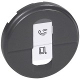 Лицевая панель Celiane, одинарная, цвет графит 067951 Legrand