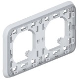 Рамка с суппортом Plexo, 2 поста, цвет серый 069683 Legrand