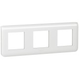 Рамка Mosaic, 3 поста, цвет белый 078806 Legrand