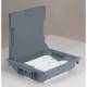 Напольная коробка с глубиной 75-105 мм, 18 модулей, под покрытие, цвет серый 089611 Legrand
