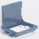 Напольная коробка с глубиной 75-105 мм, 24 модуля, под покрытие, цвет серый 089616 Legrand