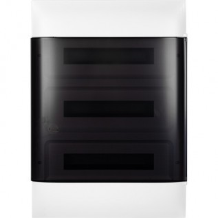 Пластиковый щиток Legrand Practibox S, для встраиваемого монтажа, цвет двери "Дымчатый", 3X18 137558 Legrand