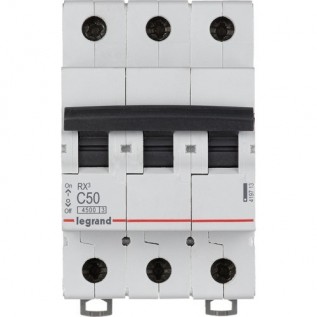 Автоматический выключатель RX³, 3 полюса, 50А, C, 4,5 кА 419713 Legrand