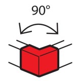 Внешний неизменяемый угол 90° для кабель-каналов Metra 100x50 638012 Legrand