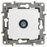 Розетка проходная 14 dB Etika, телевизионная (TV), одинарная, цвет белый 672263 Legrand