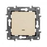 Выключатель Etika, одноклавишный, с подсветкой, цвет слоновая кость 672303 Legrand