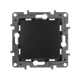 Переключатель Etika, одноклавишный, без подсветки, цвет антрацит 672605 Legrand