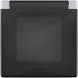 Рамка с защитной крышкой IP 44, INSPIRIA, цвет алюминий 673922 Legrand
