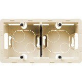 Коробка накладного монтажа, 2 поста, цвет слоновая кость 673991 Legrand