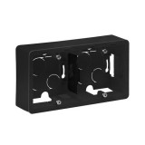 Коробка накладного монтажа, 2 поста, цвет антрацит 673993 Legrand