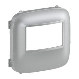 Накладка Valena Allure, двухпроводный, трехпроводный, цвет алюминий 752379 Legrand