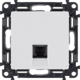 Розетка телефонная RJ11, Valena LIFE, одинарная, цвет белый 753438 Legrand