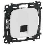 Розетка компьютерная RJ45 Кат.5e UTP Valena Allure, одинарная, цвет белый 753740 Legrand