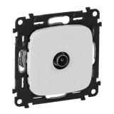Розетка проходная Valena Allure, телевизионная (TV), одинарная, цвет белый 753761 Legrand
