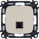 Розетка телефонная RJ11, Valena ALLURE, одинарная, цвет слоновая кость 753838 Legrand