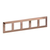 Рамка Valena Life, 5 постов, цвет медь 754165 Legrand