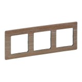 Рамка Valena Life, 3 поста, цвет светлое дерево 754183 Legrand