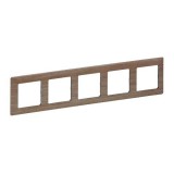 Рамка Valena Life, 5 постов, цвет светлое дерево 754185 Legrand