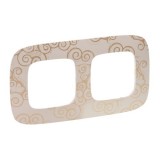 Рамка Valena Allure, 2 поста, цвет нарцисс золото 754352 Legrand