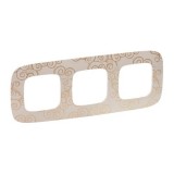 Рамка Valena Allure, 3 поста, цвет нарцисс золото 754353 Legrand