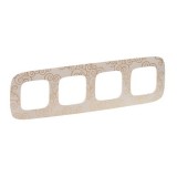 Рамка Valena Allure, 4 поста, цвет нарцисс золото 754354 Legrand
