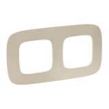 Рамка Valena Allure, 2 поста, цвет тиснение бежевое 754382 Legrand