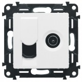 Накладка для TV+RJ45, Valena Life, телевизионная (TV), одинарная, цвет белый 754830 Legrand