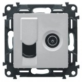 Накладка для TV+RJ45, Valena Life, телевизионная (TV), одинарная, цвет алюминий 754832 Legrand