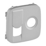 Накладка для TV+RJ45, Valena Allure, телевизионная (TV), одинарная, цвет алюминий 754837 Legrand