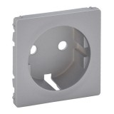 Накладка Valena Life, с заземлением, одинарная, цвет алюминий 755202 Legrand