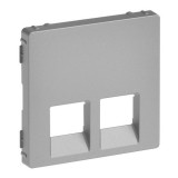 Накладка Valena Life, двойная, цвет алюминий 755422 Legrand
