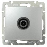 Розетка одиночная Valena, телевизионная (TV), одинарная, цвет алюминий 770129 Legrand