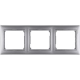 Рамка Valena, 3 поста, цвет алюминий 770153 Legrand