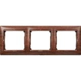 Рамка Valena, 3 поста, цвет дерево тонированное 770313 Legrand