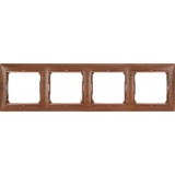 Рамка Valena, 4 поста, цвет дерево тонированное 770314 Legrand