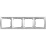 Рамка Valena, 4 поста, цвет алюминий модерн 770344 Legrand