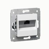 Розетка компьютерная RJ45 Кат.6 UTP, Cariva, одинарная, цвет белый 773641 Legrand